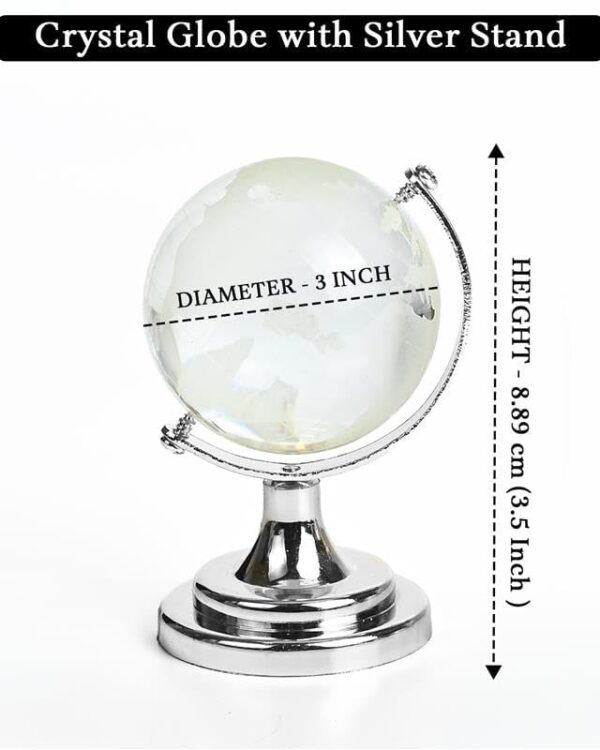 Crystal Globe with Silver Stand