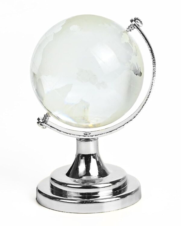 Crystal Globe with Silver Stand
